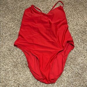 Aerie Bold Red One-Piece Swimsuit